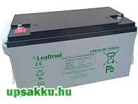Leaftron LTG 65Ah 12V gél-zselés UPS és ciklikus akkumulátor (long-life, 10év)