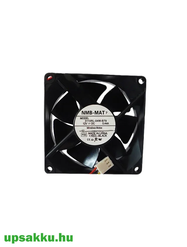   NMB-MAT 3110RL-04W-B79 F02 80x80x25 12V ventilátor (3 vezetékes)